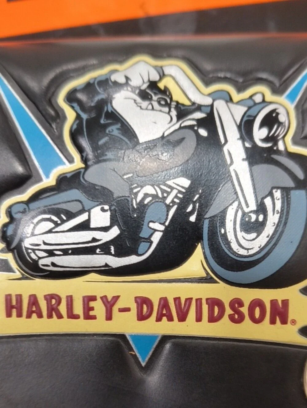 Vintage Harley-Davidson Black Leather Wallet.